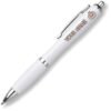Chocolate kawaii dumpling personalised white plastic ballpoint pen