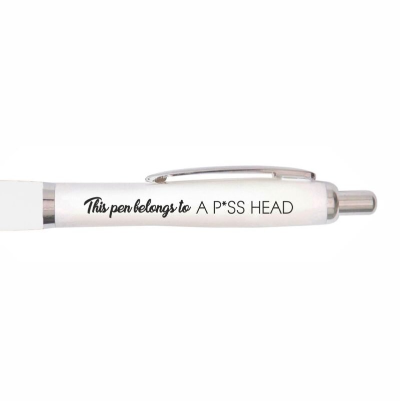 This Pen Belongs to a P*ss Head – Metal Pen Gift Set